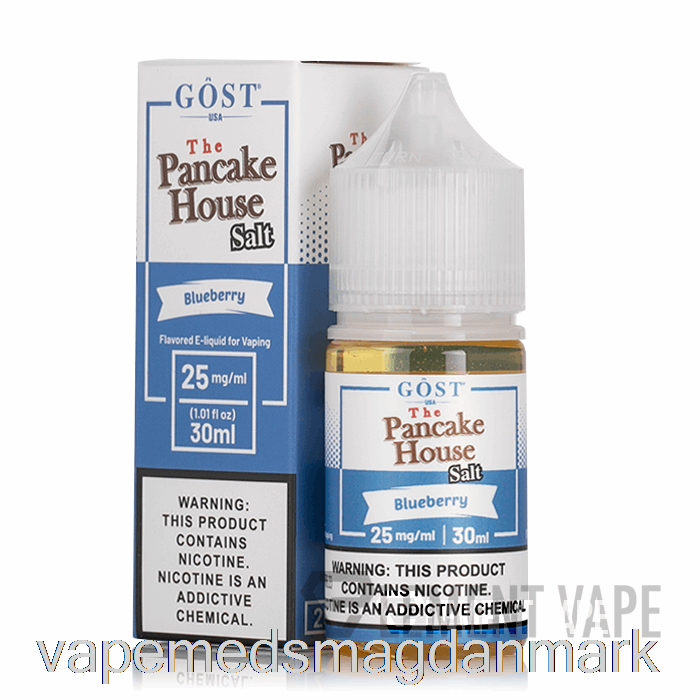 Vape Væske Blåbærsalte - Pandekagehuset - Gost Vapor - 30ml 50mg